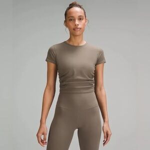Lululemon All It Takes Ribbed Shirt in Nomad